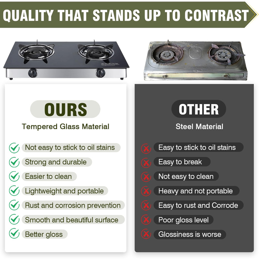 BESTFIRE Forimo portable design stays stable with four non-slip legs.