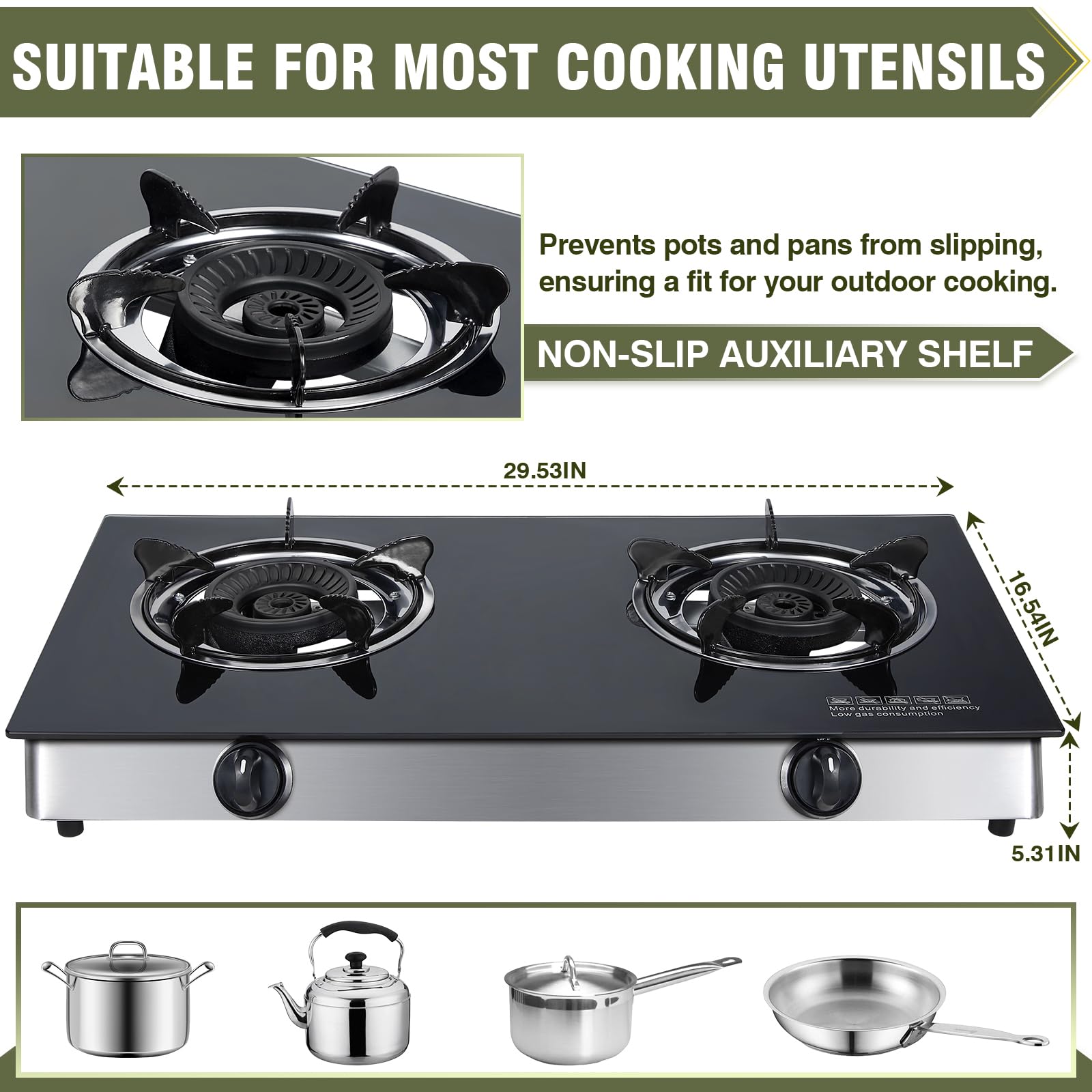 BESTFIRE Forimo tempered-glass surface demonstrates durability and easy cleanup after cooking.