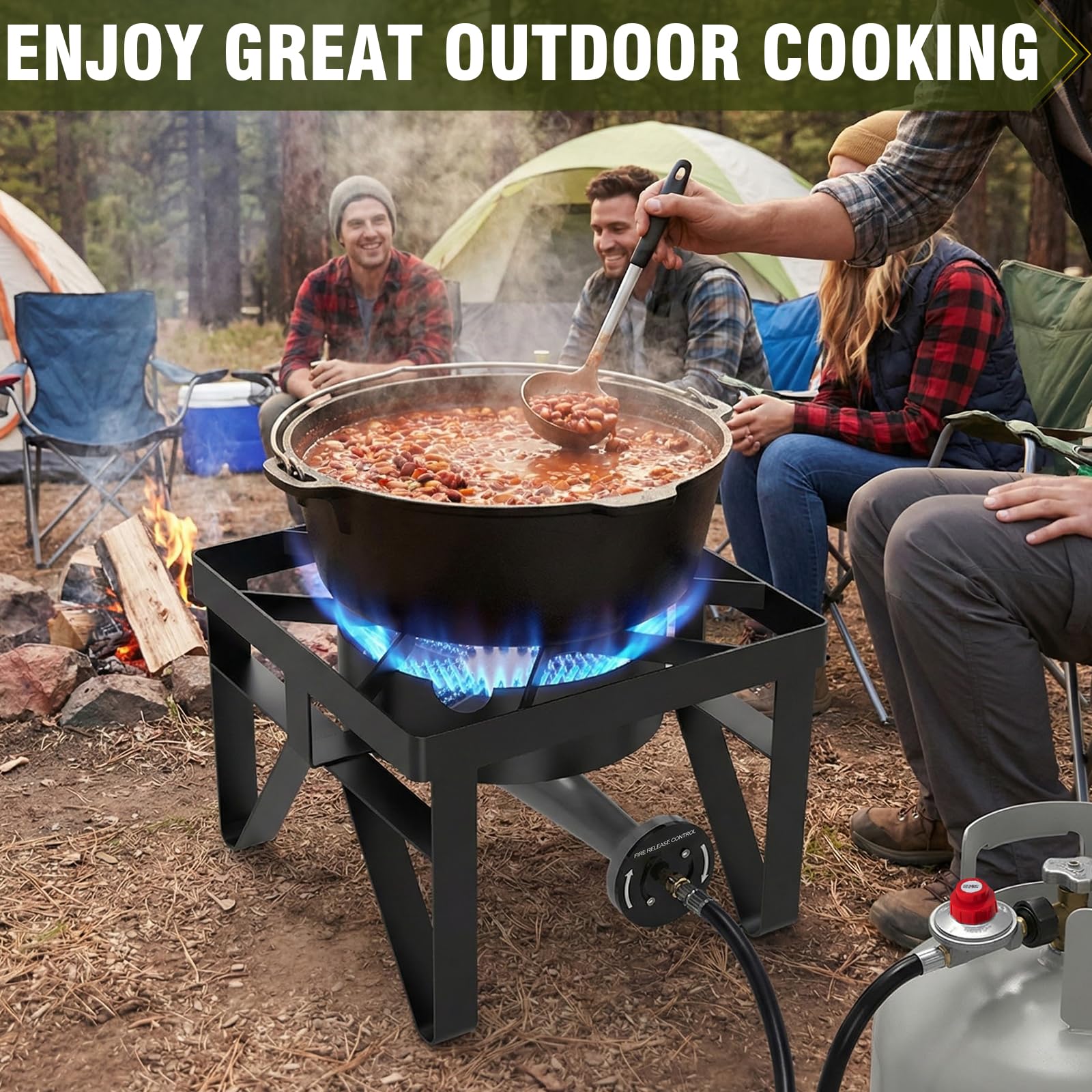BESTFIRE home-brewing simmer reference supports controlled boil and batch reductions.