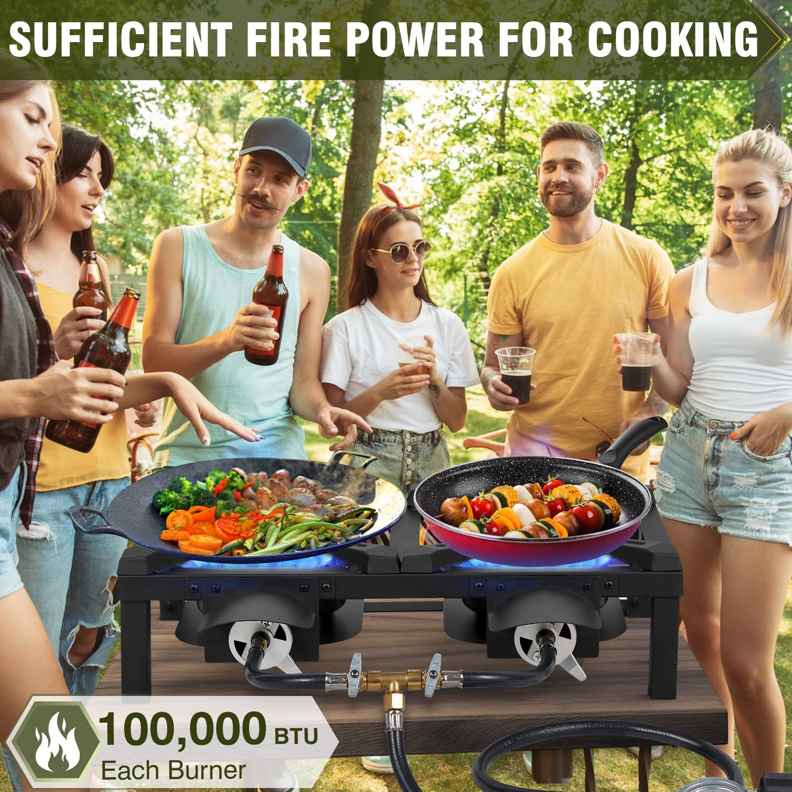 BESTFIRE outdoor stove in action during BBQ and camping scenarios