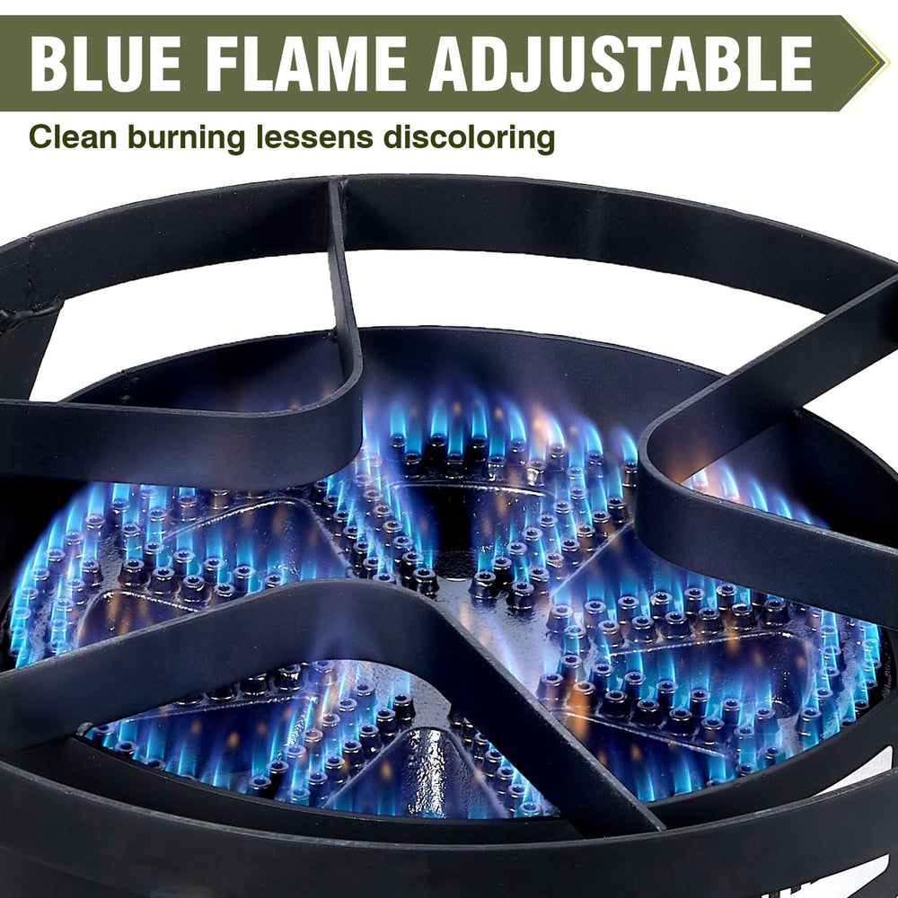 Bestfire outdoor stove — supports pots up to 24in for large meals.