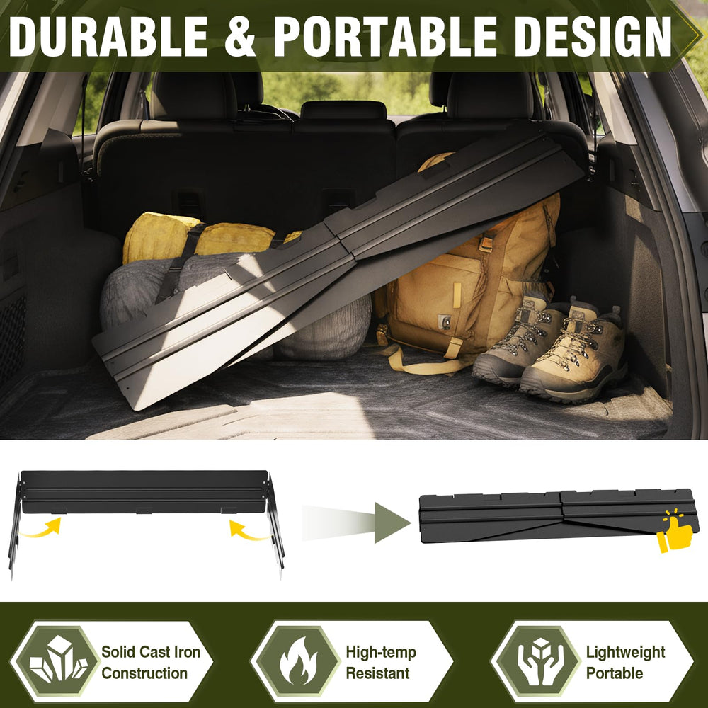 Bestfire windpanel uses durable cast iron for rugged outdoor use.