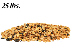 BestNest Sweet Deer Feed Mix ground-feeding setup inviting deer to browse naturally