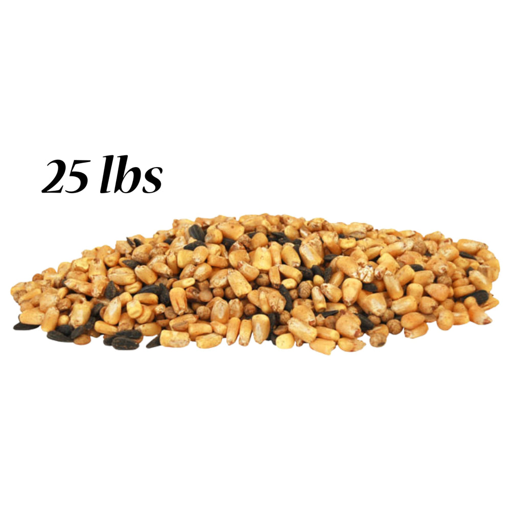 BestNest Sweet Deer Feed Mix in a feeder demonstrates simple, reliable deer feeding