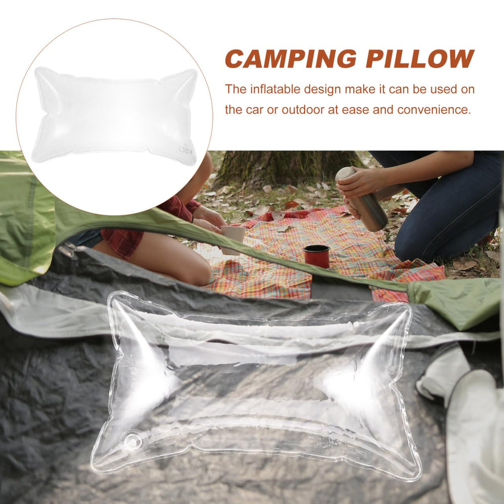 BESTOYARD inflatable pillow with durable outdoor-material for rugged camping.