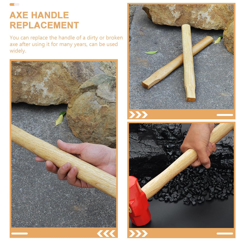 BESTOYARD wooden handle for outdoor tools, balanced grip for steady performance.