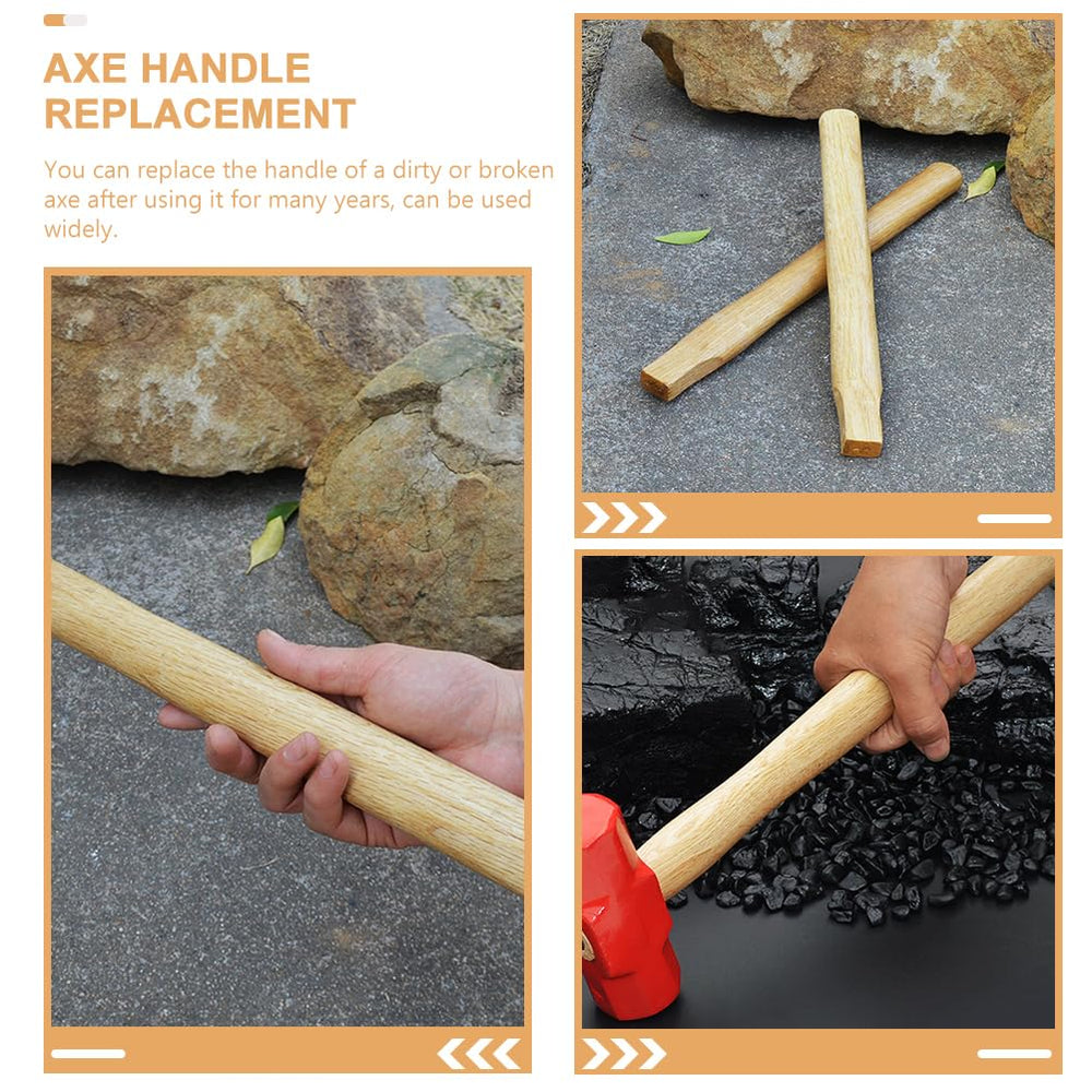 BESTOYARD wooden handle for outdoor tools, balanced grip for steady performance.