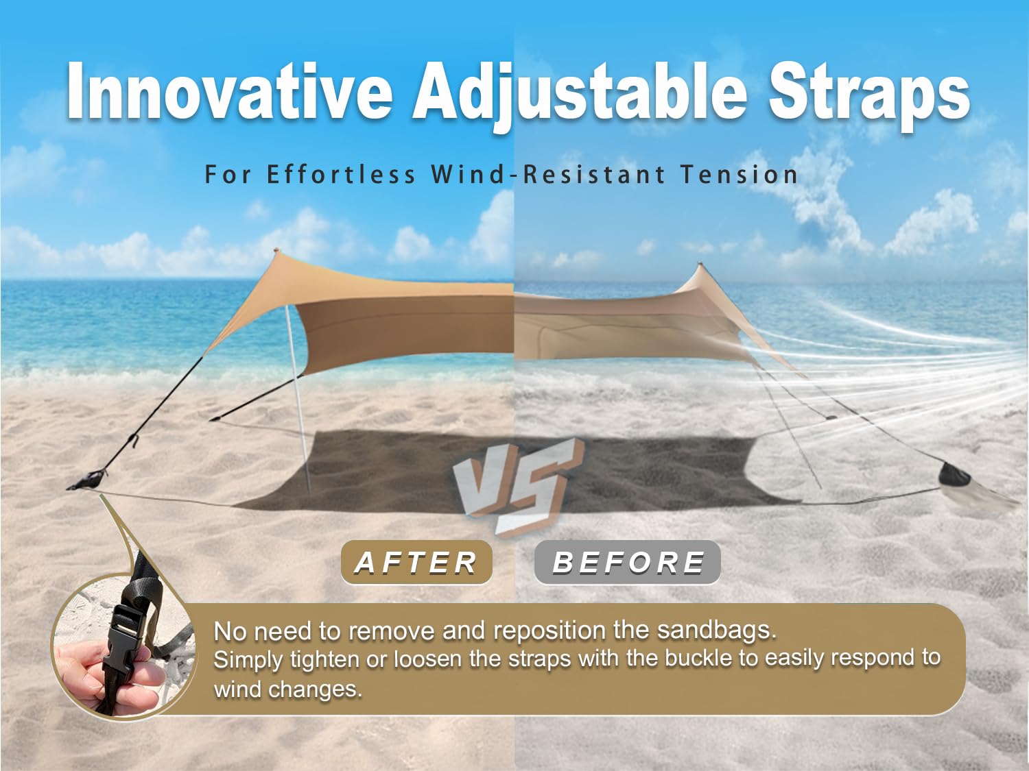 Bestset beach tent compact packing into its carrying bag for travel