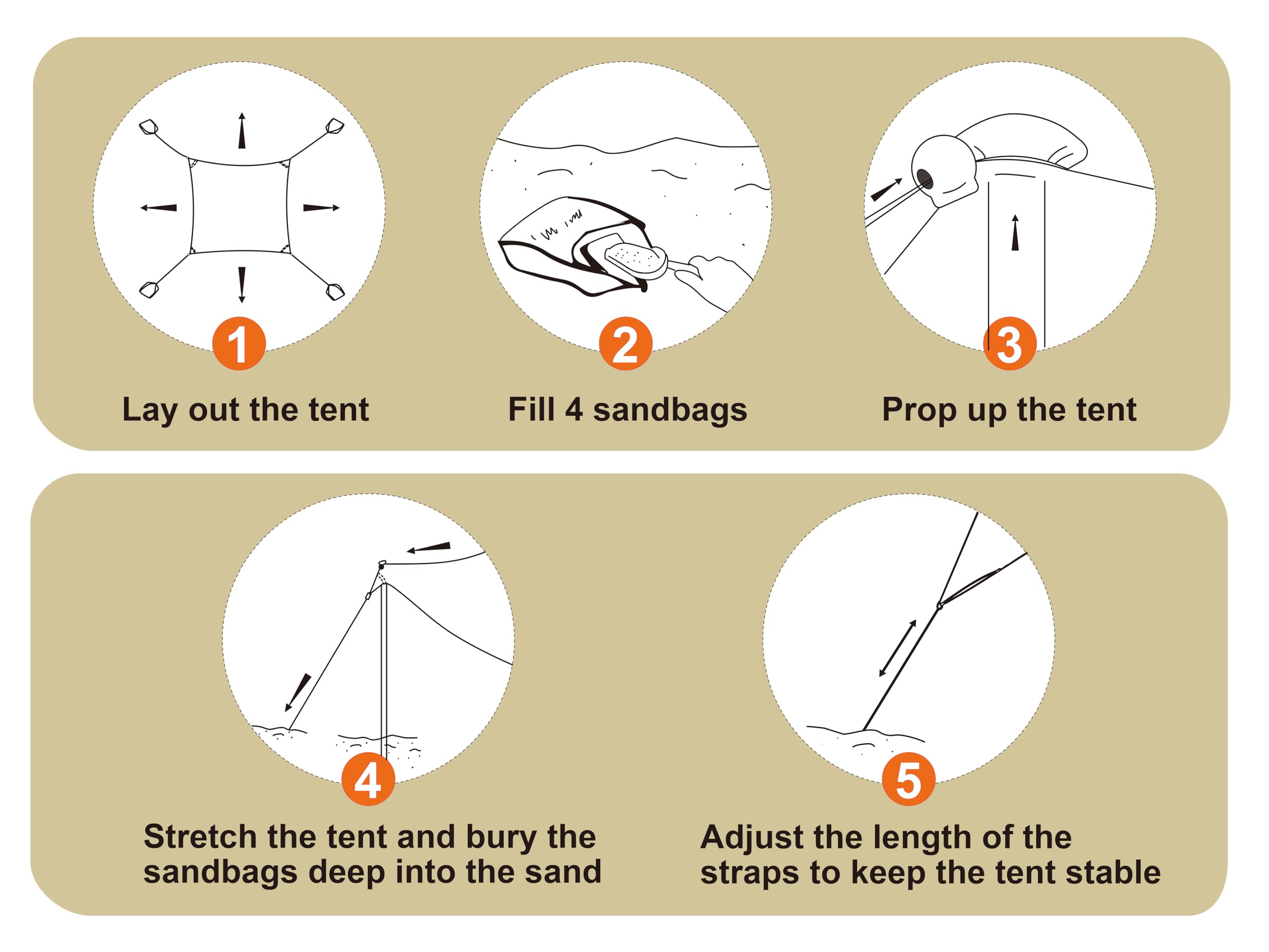 Bestset portable tent with a carrying bag for easy beach trips.