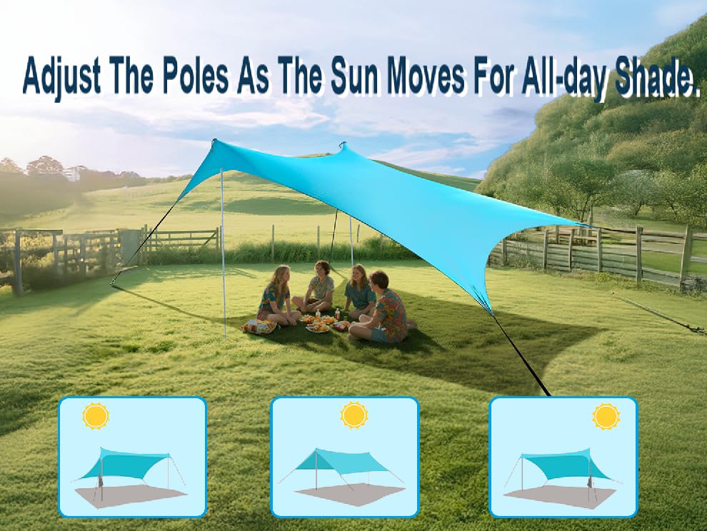 Bestset pop-up beach shelter offers quick, tool-free setup.