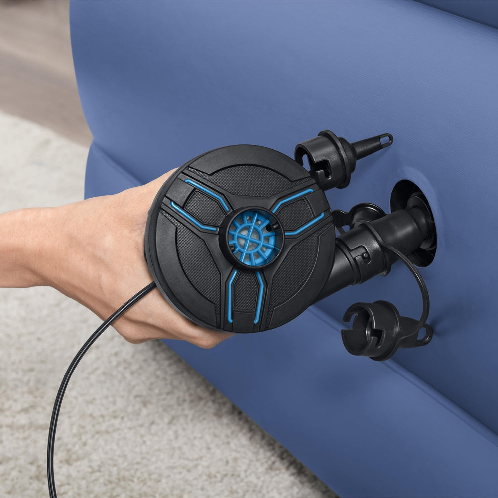 Bestway PowerTouch DC Pump showing large air chamber for rapid inflation