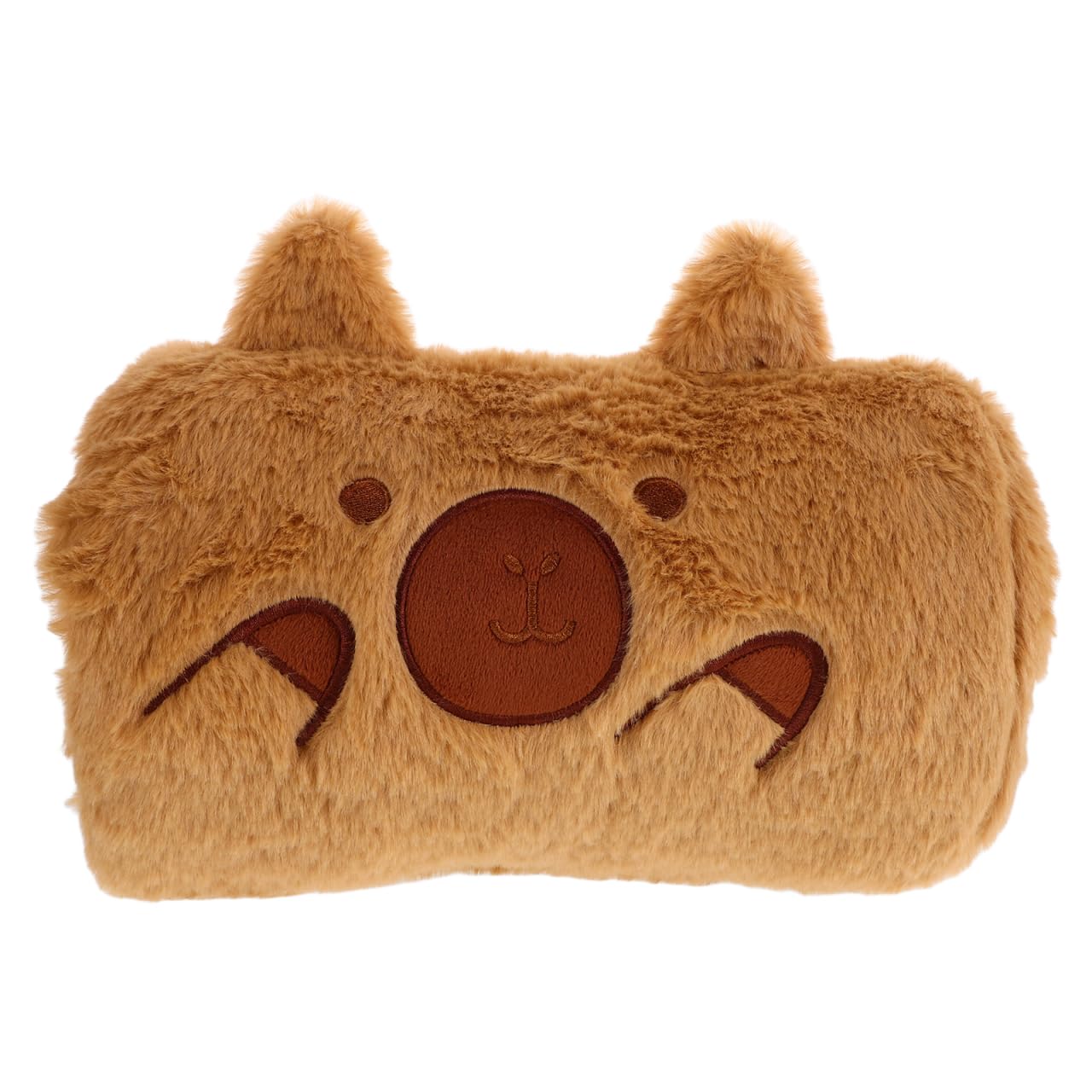 BESTYASH fluffy winter hand warmer muff close-up of plush texture for cozy warmth