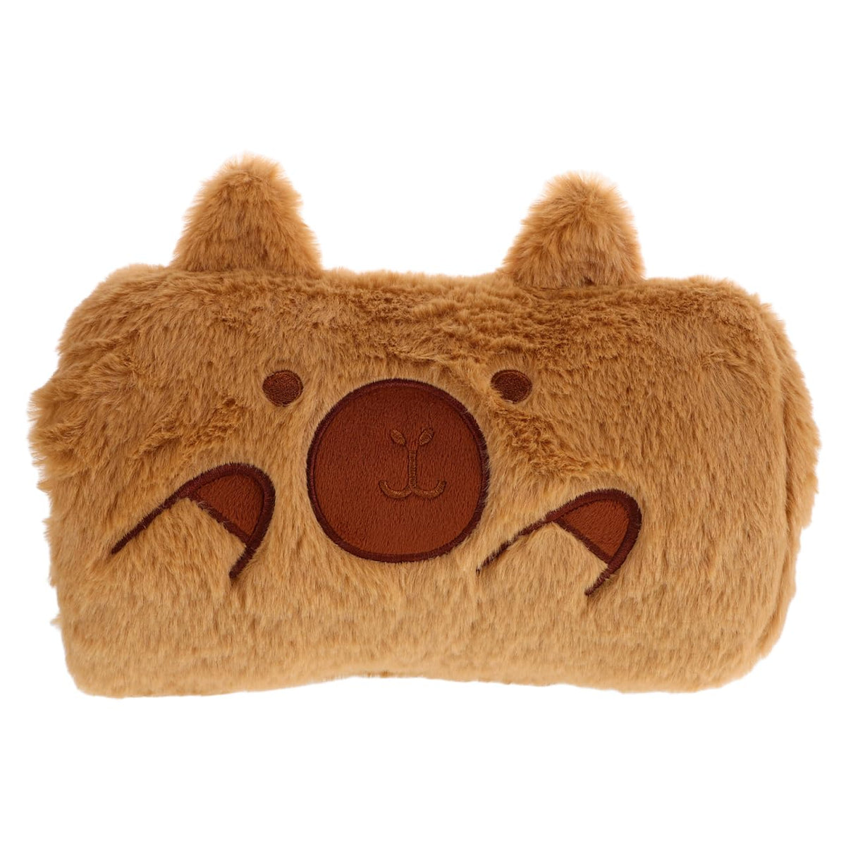 BESTYASH fluffy winter hand warmer muff close-up of plush texture for cozy warmth