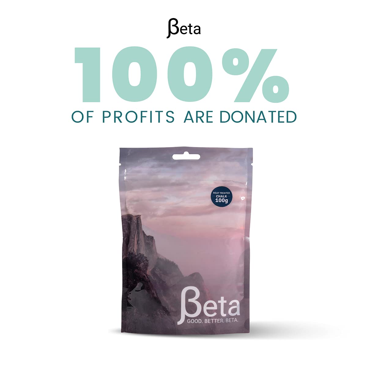 Beta Climbing 200g chalk pack ready for your chalk bag