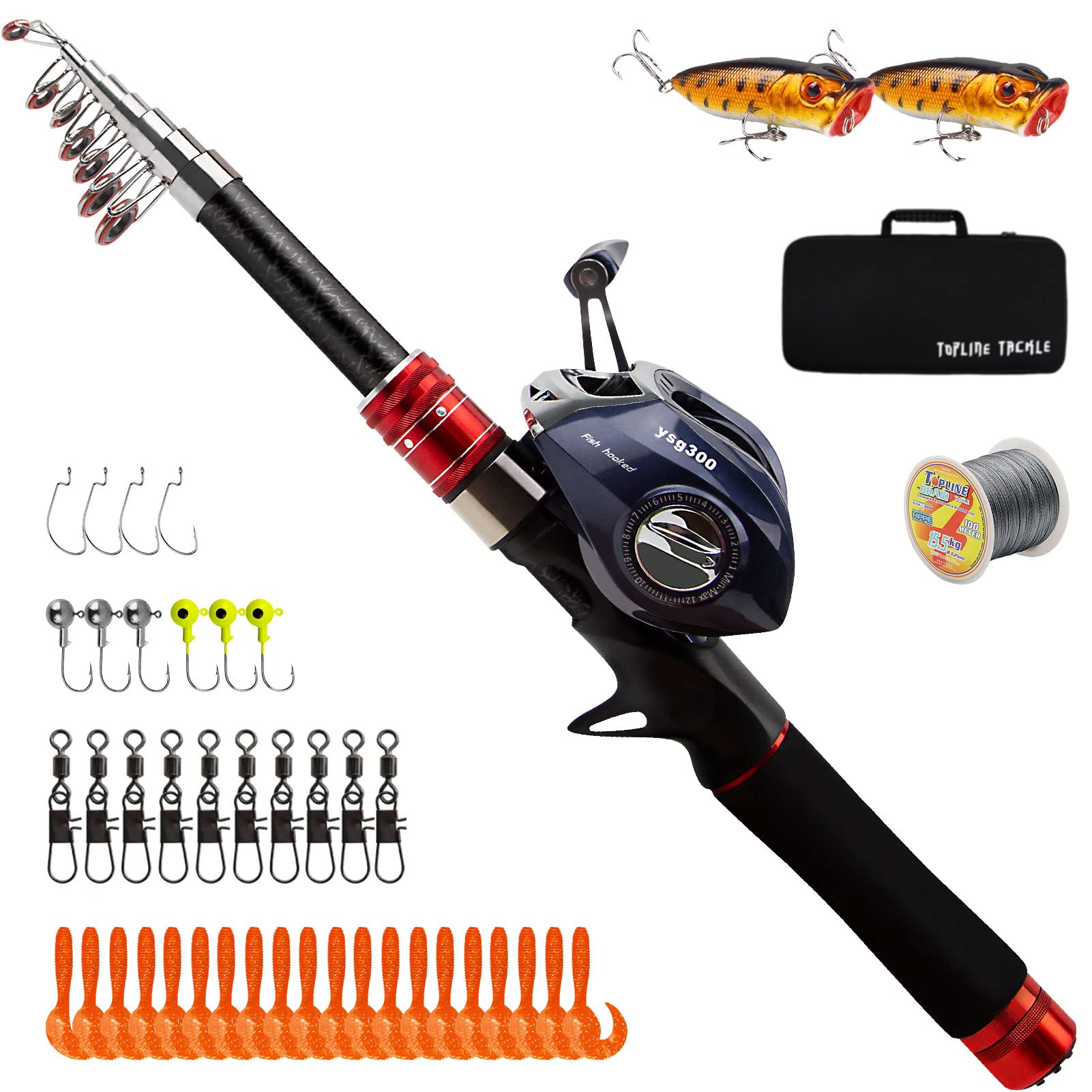 BETTER LEADER telescopic rod and reel combo assembled, ready for adventure and travel fishing.
