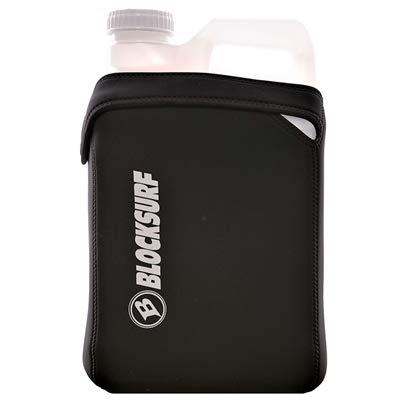 Better Surf than Sorry Surf Shower Jug front view with insulated sleeve maintains warmth