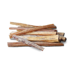 Close-up of Better Wood Fatwood resin-rich sticks for natural ignition.