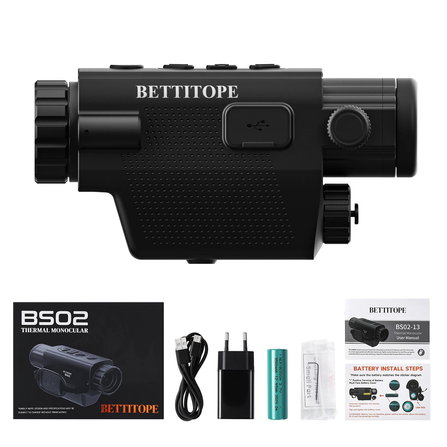 BETTITOPE BS02-13 adjustable-focus enables precise clarity across scenarios.