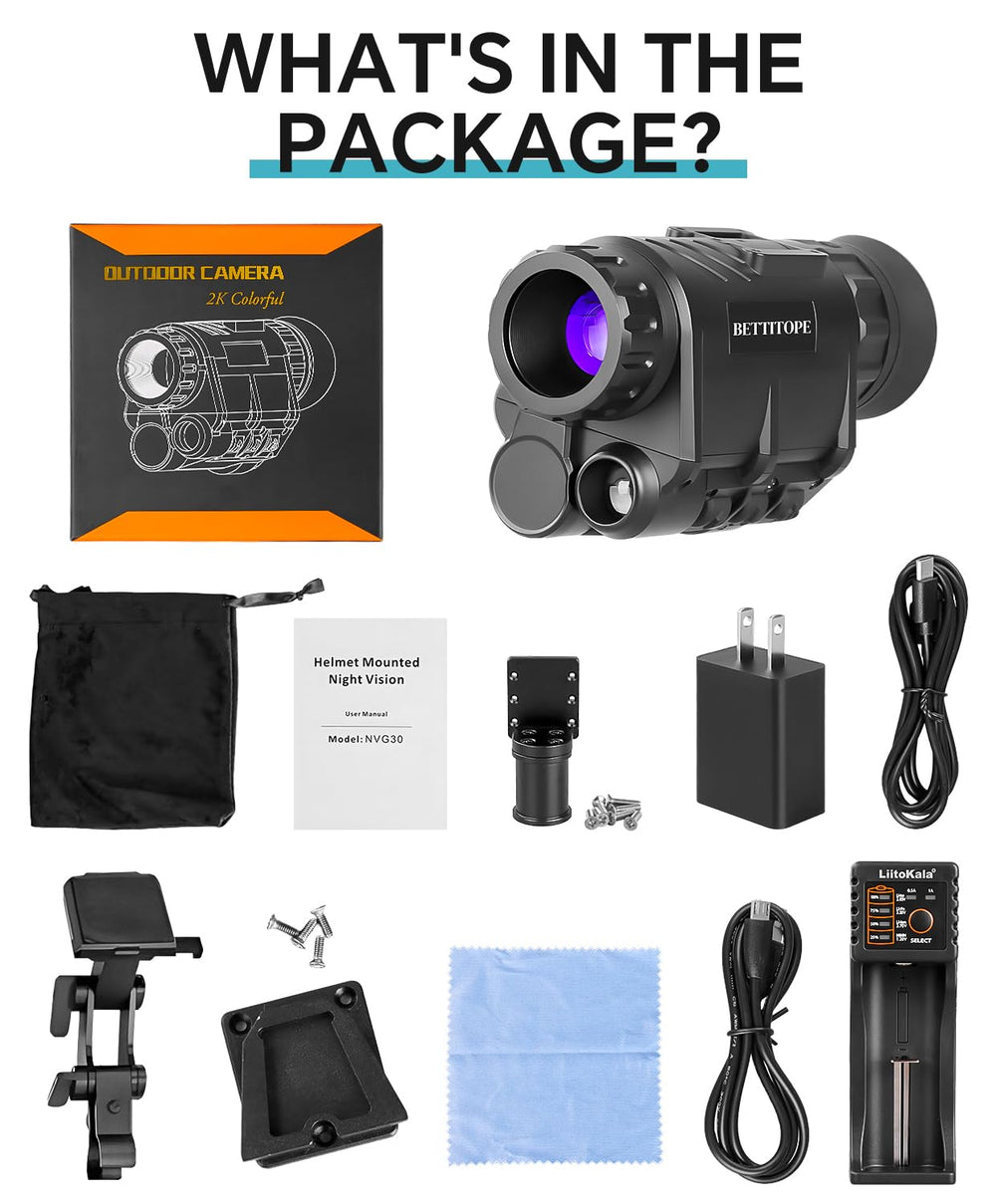 BETTITOPE NVG30 compact design supports portable use across camping and wildlife watching
