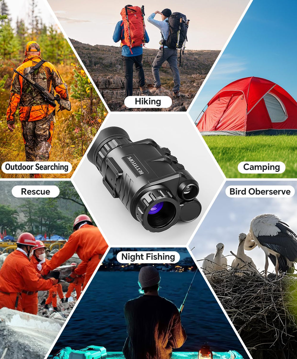 BETTITOPE NVG30 high-definition recording captures scenery and activity for later review