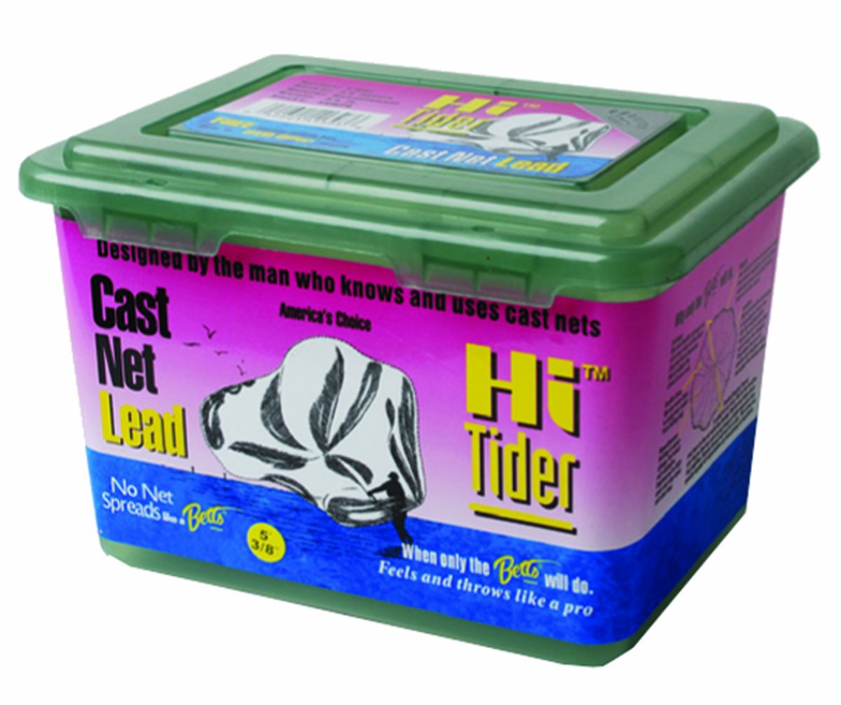 Betts 5HMPB Hi Tider cast net with 3/8-inch mesh ready for fast bait catches