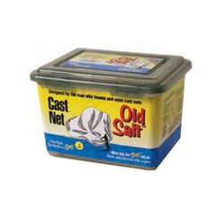 Betts 7PM Old Salt mono cast net with 3/8-inch mesh, ready for efficient bait catching.