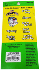 Betts Mr. Crappie Snappers snap-on weight for quick attachment and precise casting.