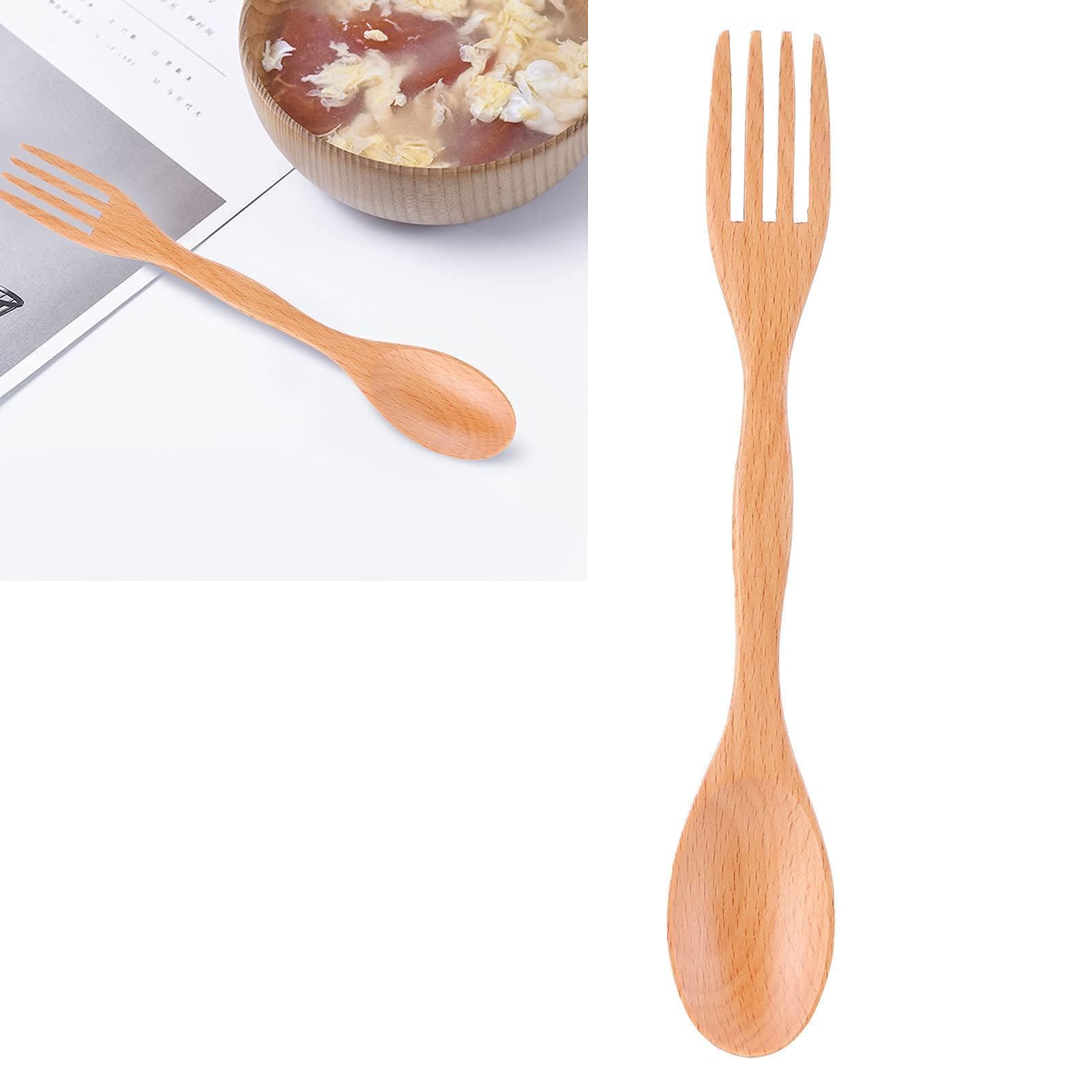 Beufee easy clean wooden utensils suitable for quick rinses.