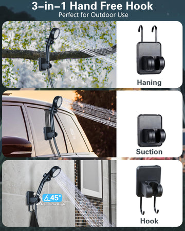 Beviliu freeze-resistant shower handles 0°C conditions for winter outings.