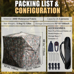 Beviliu pop-up setup enables quick field deployment for hunting sessions.