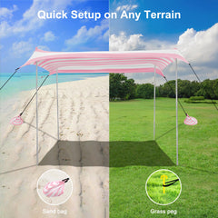 BEW Beach Tent sand anchors keep the shelter steady on windy shores.