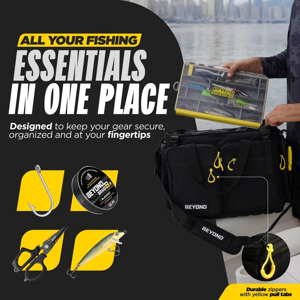 Beyond Braid Hauler Pro large side pockets for extra storage and spares