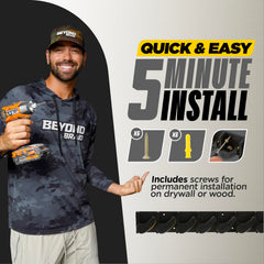 Rack holding up to 9 fishing rods or combos