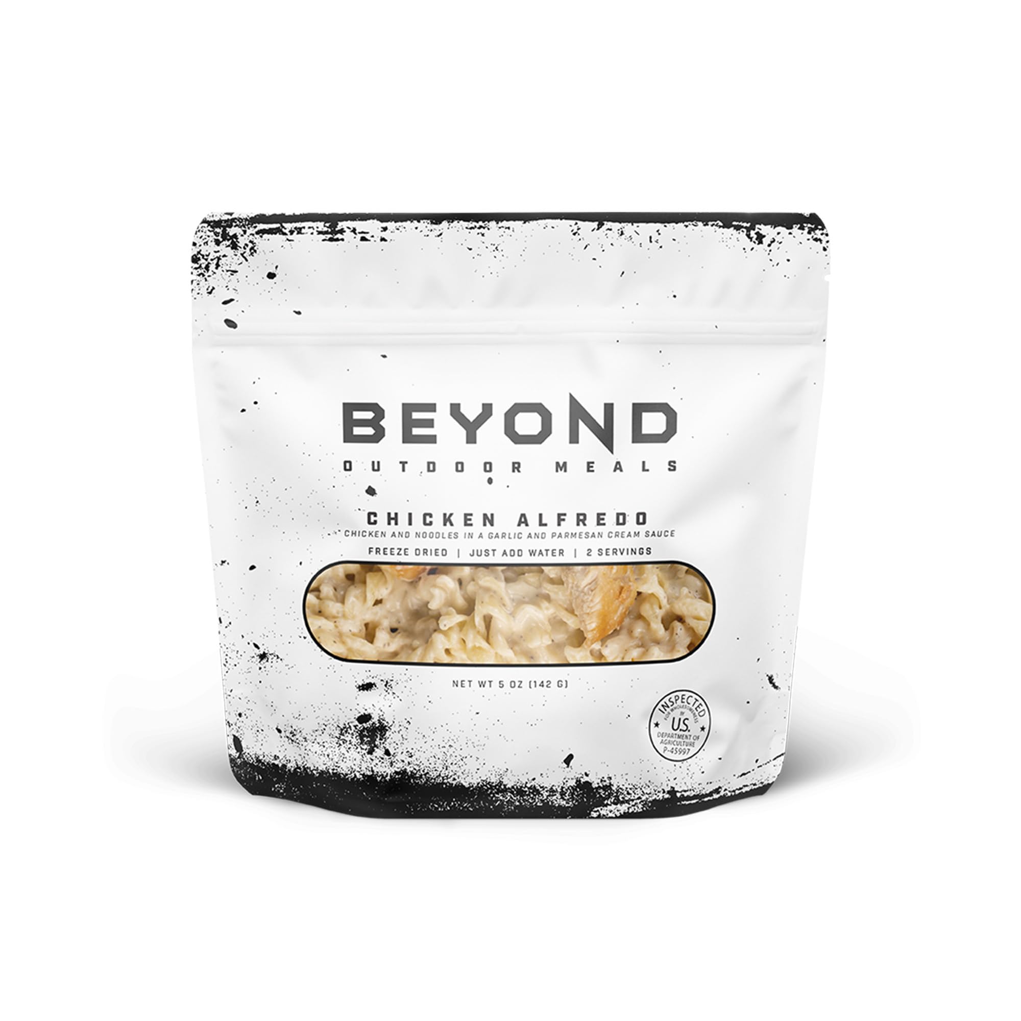 Beyond Outdoor Meals Chicken Alfredo pouch ready for on-the-go meals
