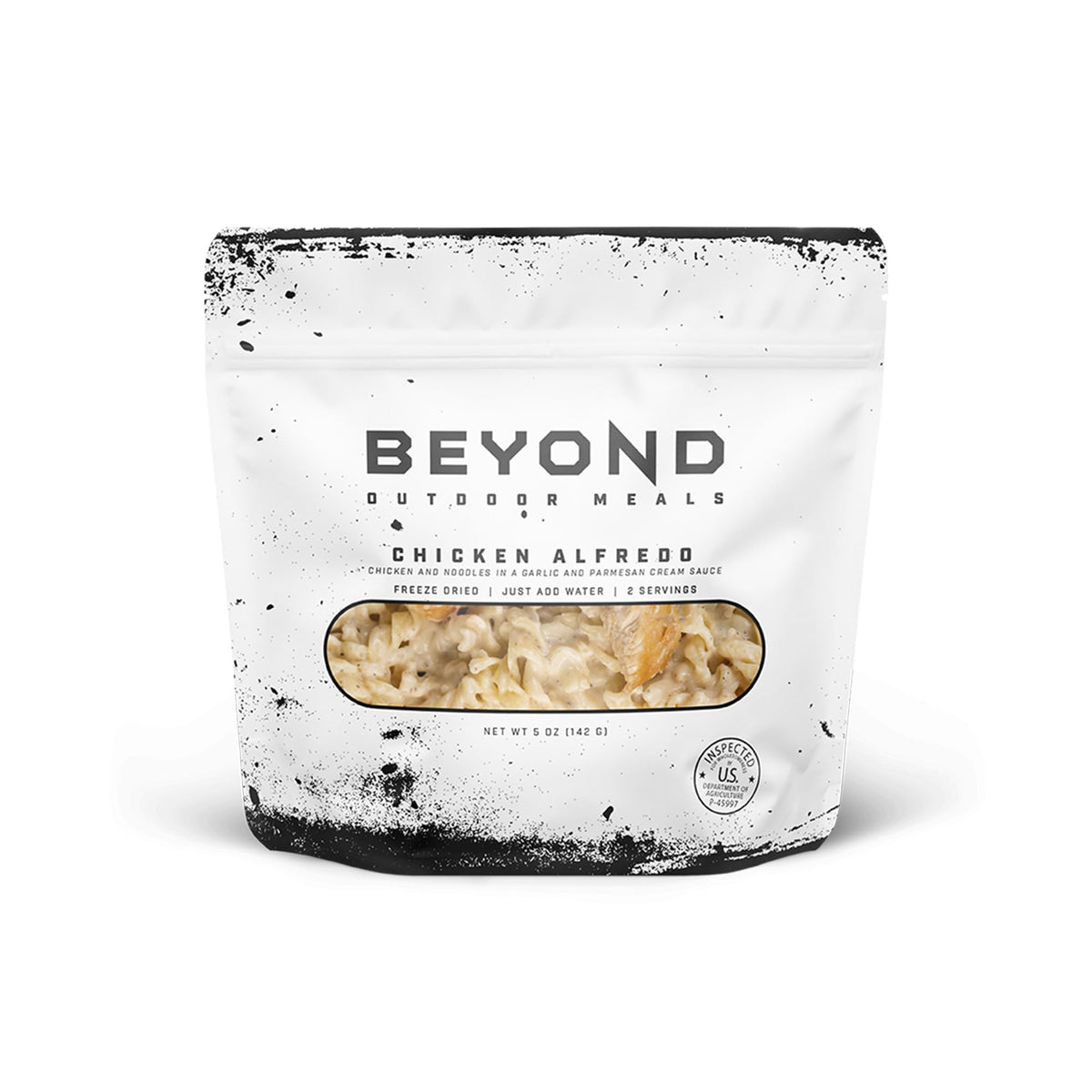 Beyond Outdoor Meals Chicken Alfredo pouch ready for on-the-go meals
