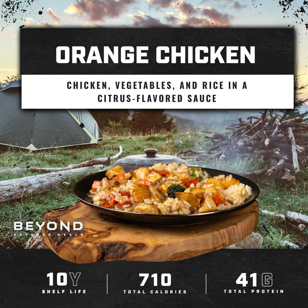 Beyond Outdoor Meals Orange Chicken final dish in a serving bowl.