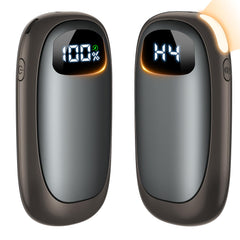 BEYYON B hand warmers with LED display showing battery and temperature for easy planning.