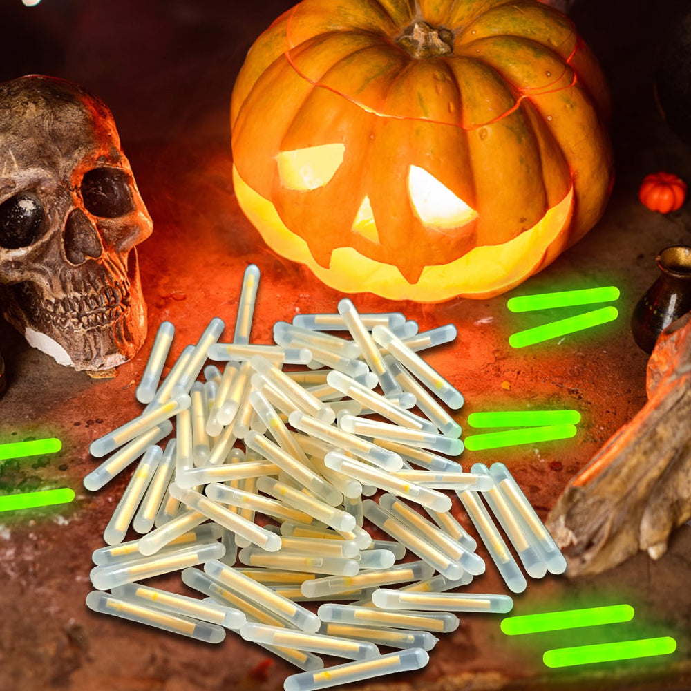 Glow sticks used for decoration and visibility at night events