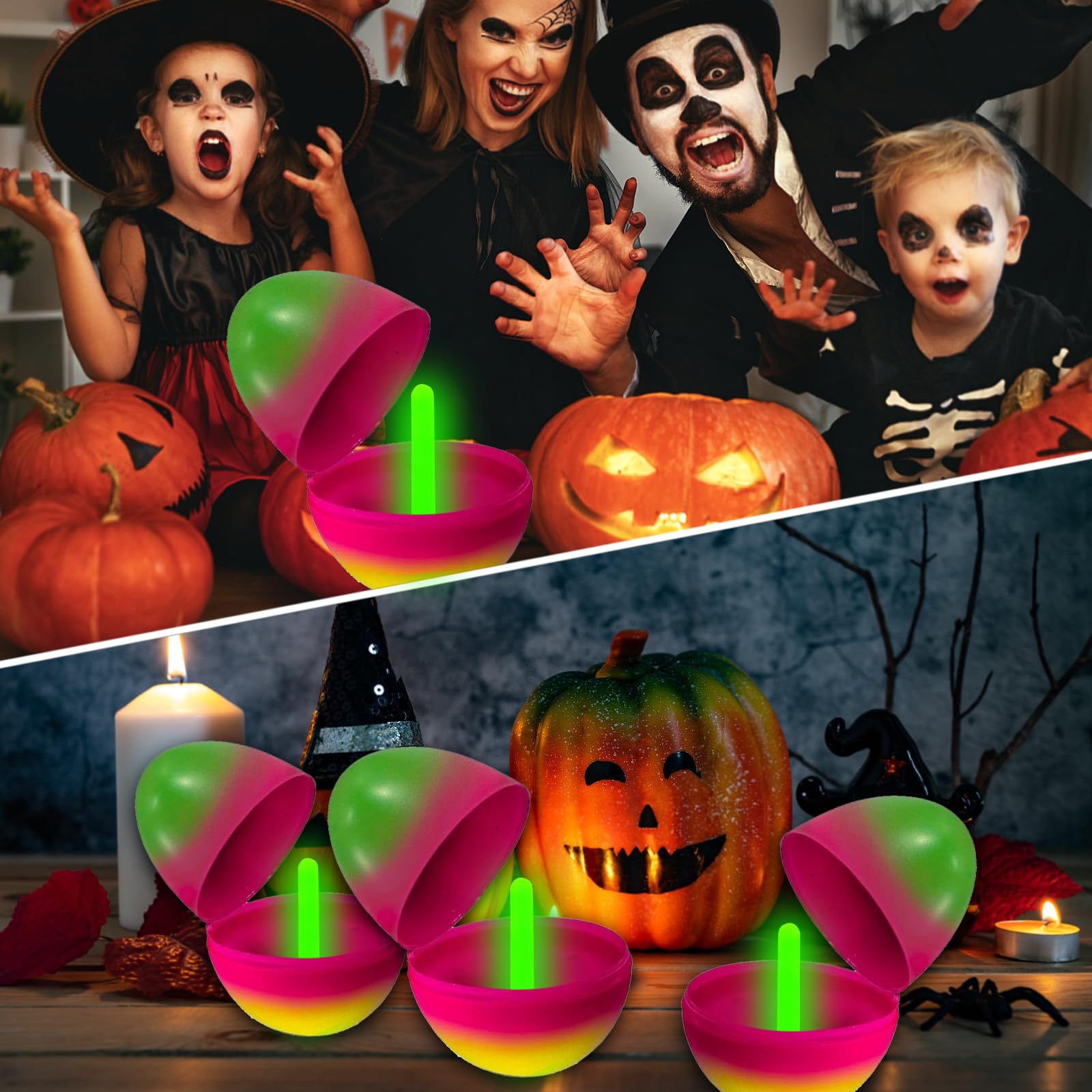 Versatile glow sticks for camping, parties, Halloween and Easter decorations
