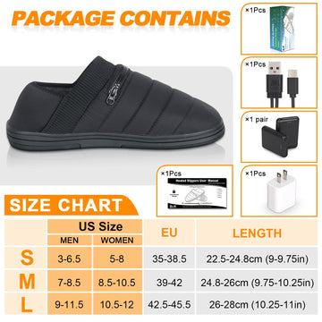 BIAL heated slippers waterproof anti-slip bottom enhances indoor safety.