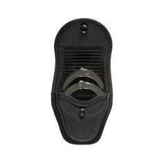 Front view of Bianchi 7317 AccuMold Double Handcuff Case with belt loop