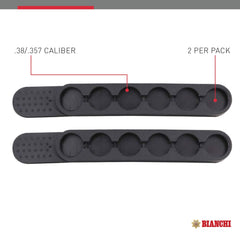 Compact revolver loading device holding six rounds