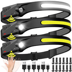 BIAT headlamp with 230° wide beam for hands free night navigation