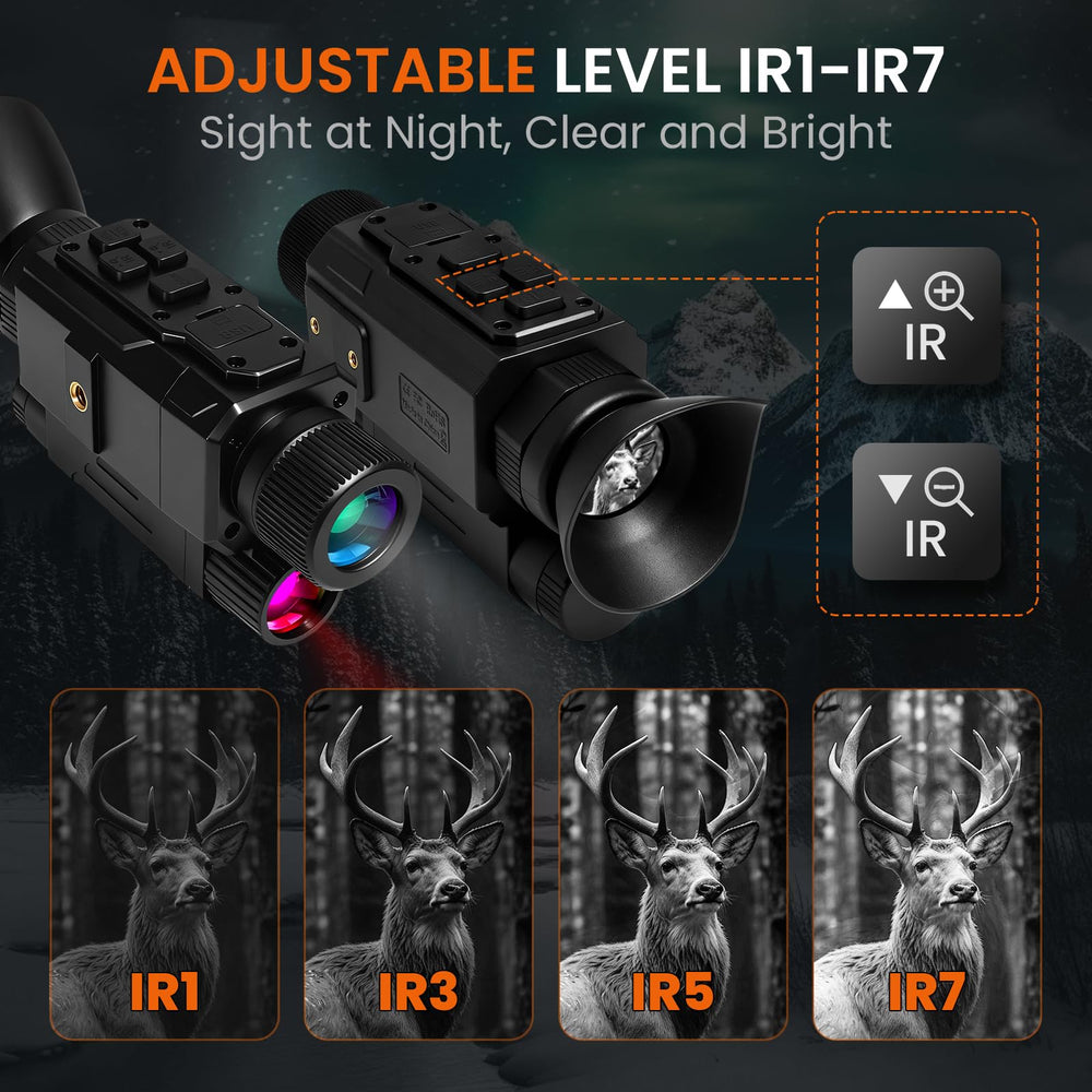 BIBIRE NVG powered by 2200mAh battery for long outdoor sessions.
