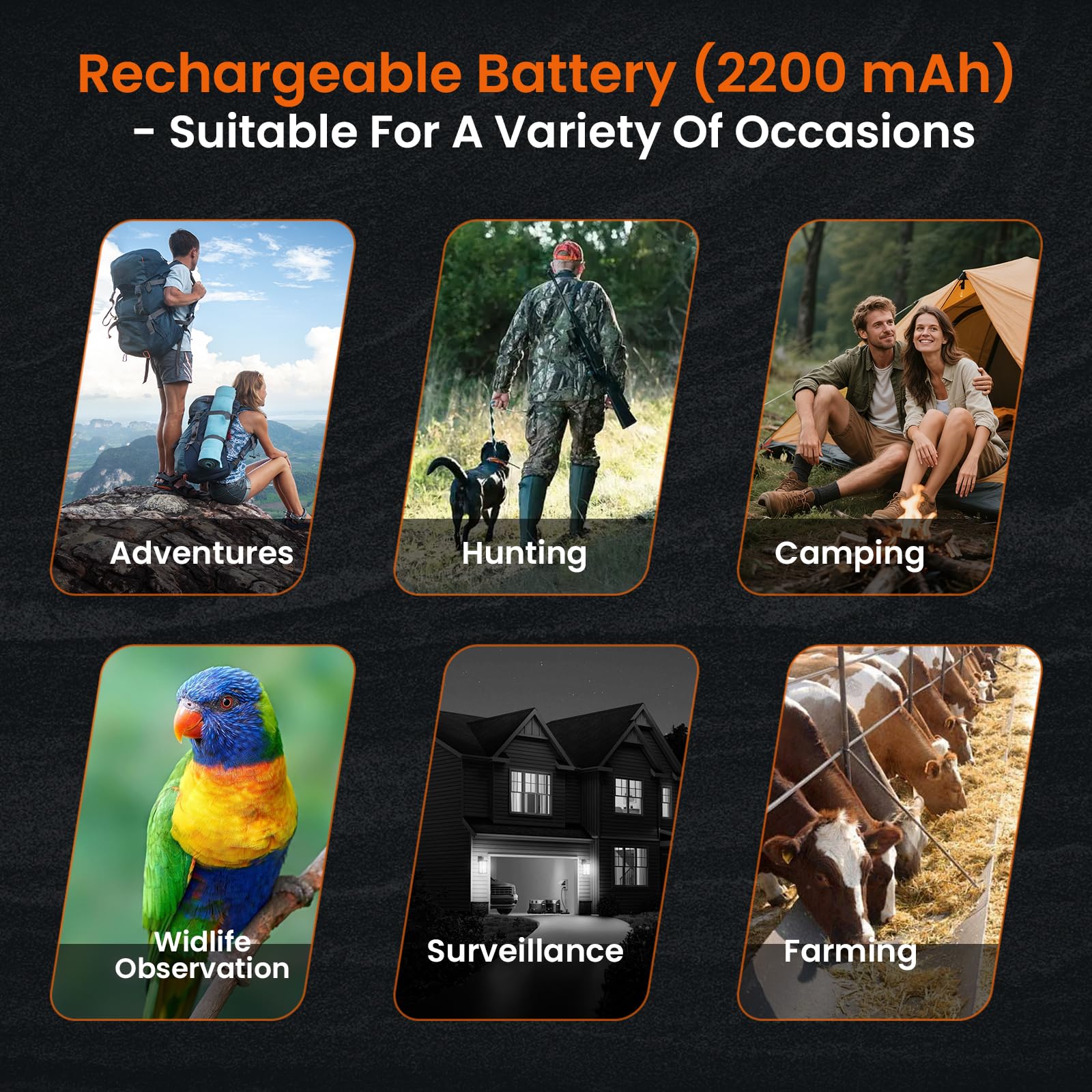 BIBIRE head-mounted kit enables comfortable hands-free use outdoors.