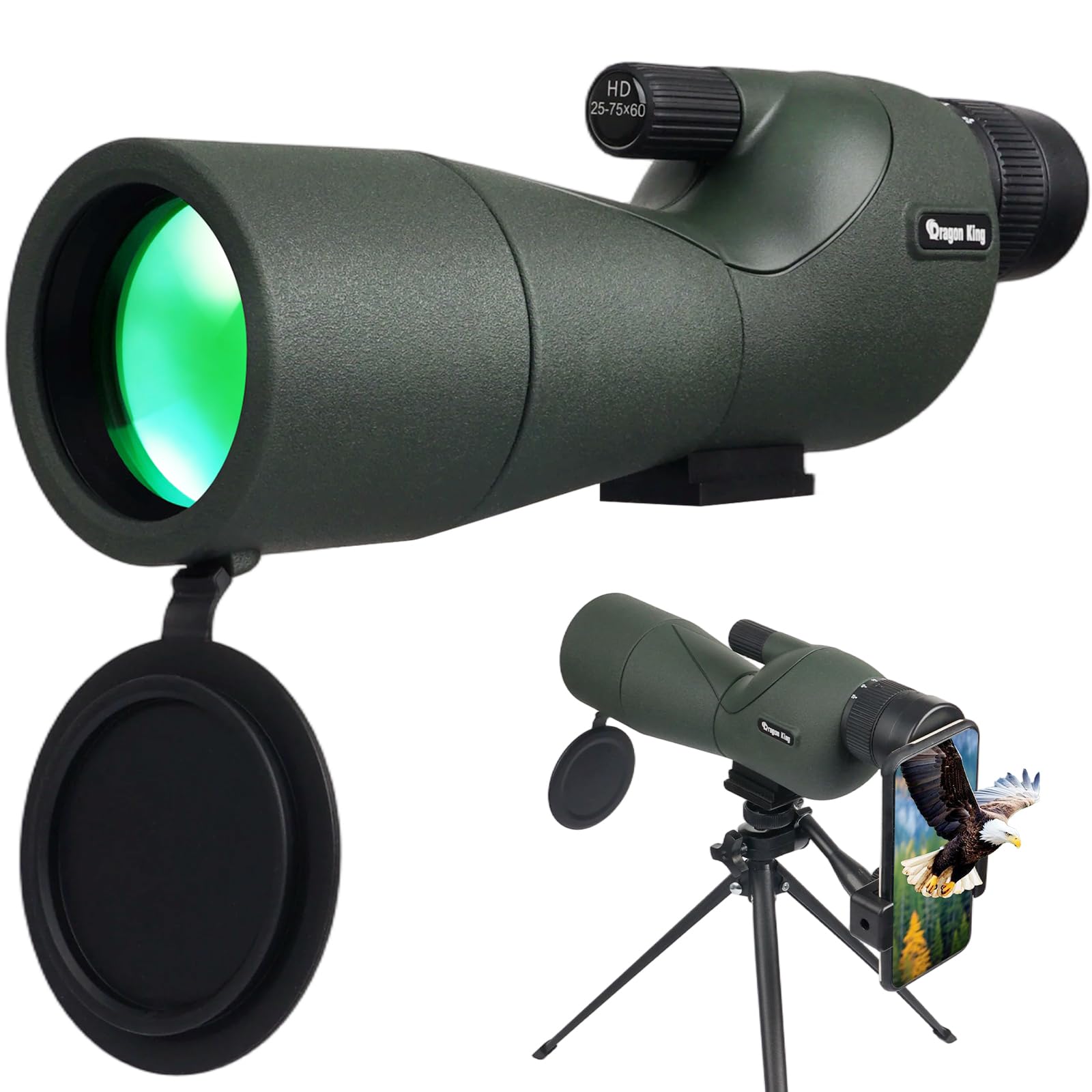 Bibire spotting scope 25-75x60 zoom for distant birdwatching and wildlife viewing.
