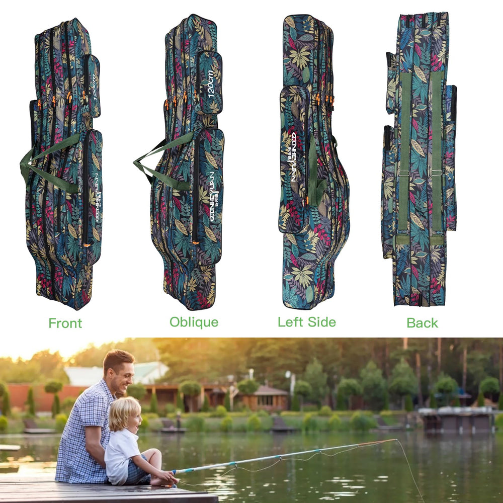 Camouflage pattern and reinforced stitching