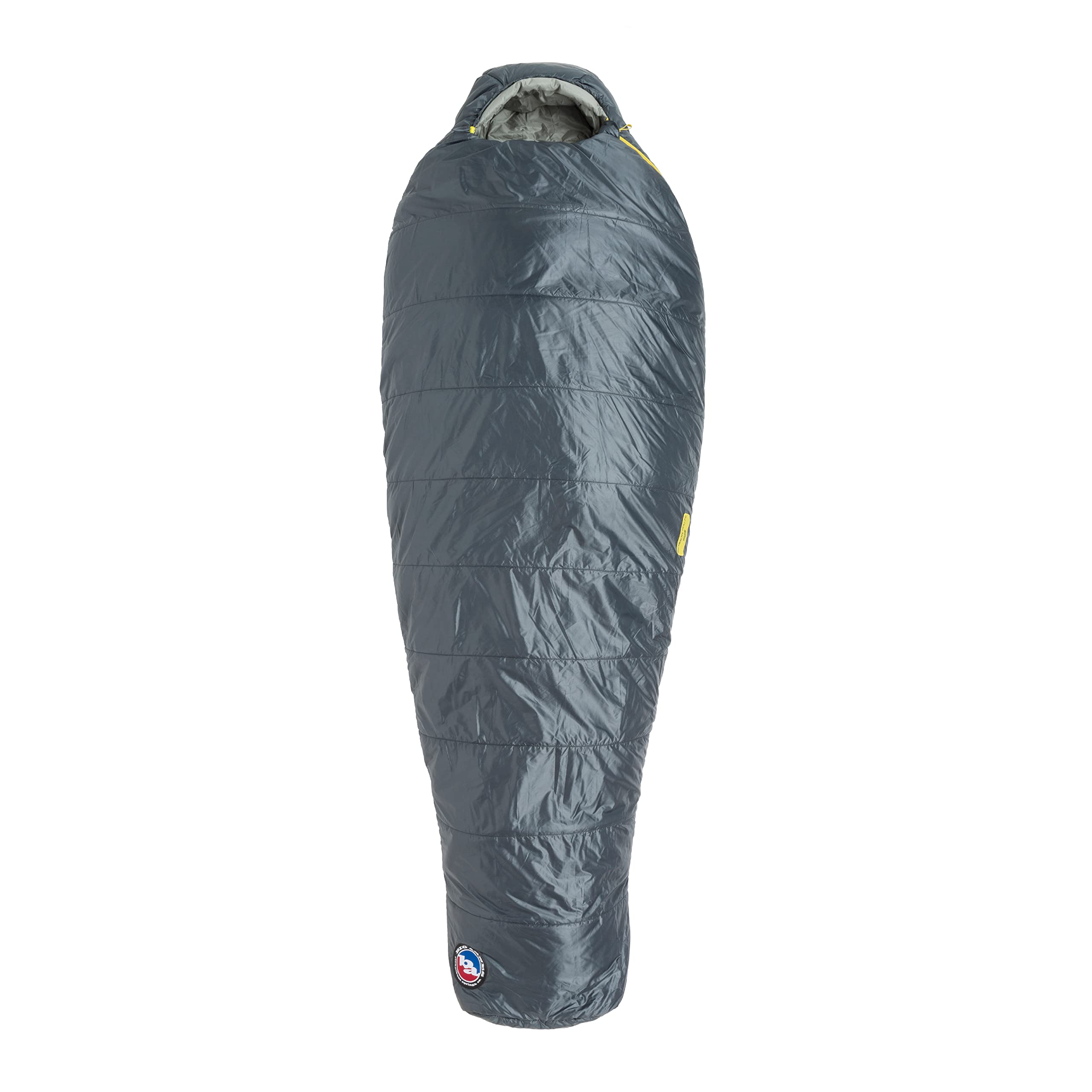 Big Agnes Anthracite hood closeup highlights warmth and draft defense.