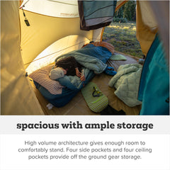 Big Agnes Big House ventilation with mesh ceiling for airflow and stargazing.