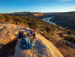 Big Agnes Big Six Armchair cupholders keep drinks within reach by the fire